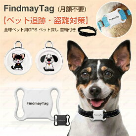【ペット追跡・盗難対策】FindmayTag 首輪付き 全球ペット用GPS GPS発信機 （月額不要）GPS リアルタイムGPS GPS発信器 ジーピーエス 超小型GPSリアルタイムGPS ペット探し ミニ犬 猫 GPS 首輪対応 ペット用 犬 猫用 紛失防止 トラッカー 犬猫追跡装置 防水