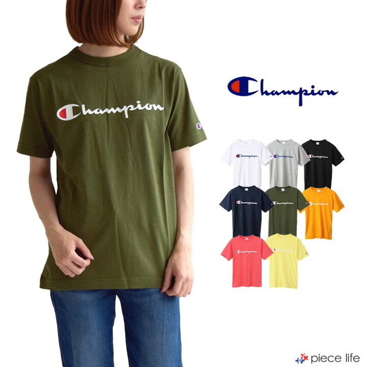 楽天市場 チャンピオン Tシャツ レディース Champion Tシャツ C3 P302 ロゴt Basicシリーズ Tシャツ Tシャツ メンズ レディース ユニセックス 男女兼用 トップス 半袖tシャツ チャンピオン 半袖 シャツ ブランドc3 H374 白t ビッグt Piece Life ピースライフ