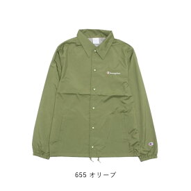 【20%OFF】 Champion チャンピオン メンズ ベーシック コーチジャケット 撥水加工 アウター 羽織 ジャケット メッシュ ロゴ 刺繍 シンプル 定番 ベーシック ユーティリティ C3-W601