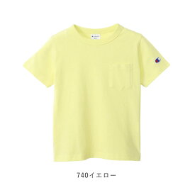 正規取扱店 チャンピオン Champion Tシャツ 半袖 キッズ 男の子 女の子 子供 子ども ポケット付きTシャツ ワンポイント Tシャツ 刺繍 ロゴ刺繍 ユニセックストップス シャツ ブランド カジュアル スポーツ 100 110 120 130 140 150 160 kids CK-T303