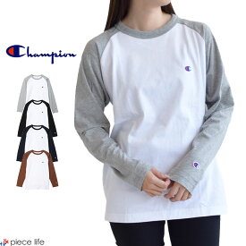 正規取扱店【2023秋冬新作】チャンピオン Champion ロンT ラグランロングスリーブTシャツ RAGLAN LONG SLEEVE T-SHIRT Tシャツ スポーツ メンズ レディース ユニセックス 長袖Tシャツ ラグラン袖 コットン100% シンプル 定番 カジュアル C3-Y429