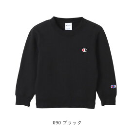 正規取扱店【14%OFF/2023秋冬新作】Champion チャンピオン キッズ ジュニア クルーネックスウェットシャツ CREW NECK SWEATSHIRT スウェット トレーナー kids キッズ ワンポイント 刺繍 男の子 女の子 男女兼用 綿100％ 裏毛 クルーネック CK-Y001