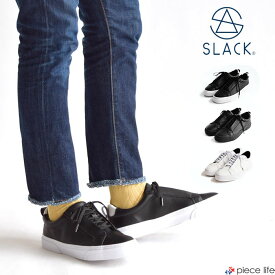 【10%OFFクーポン】 スラック スニーカー SLACK FOOTWEAR スラックフットウェア LIBERIO リベリオ レザー スニーカー メンズ レディース スニーカー 靴 ローカット 2WAY ブラック ホワイト SL1518001/003/102