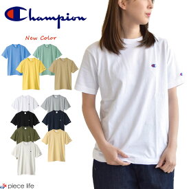 【2024春夏新色追加】チャンピオン Champion tシャツ カットソー 半袖 ショートスリーブTシャツ ベーシック Championロゴ 定番Tシャツ ワンポイント シンプルT プリントT クルーネック Basicシリーズ メンズ レディース ユニセックス 男女兼用 半袖Tシャツ C3-X352