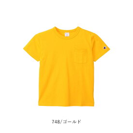 正規取扱店【2点で10%OFFクーポン対象/2024春夏新作】チャンピオン Champion Tシャツ 半袖 キッズ SHORT SLEEVE POCKET T-SHIRT ショートスリーブポケットTシャツ 男の子 女の子 ユニセックス 春 夏 秋 綿 100cm-160cm 全7色 CK-Z303