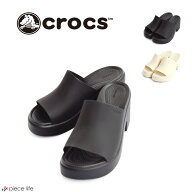 【200円OFFクーポン/20％OFF】Crocs クロックス 正規取扱店 サンダル BROOKLYN SLIDE HEEL ブルックリン …