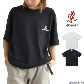 【2024春夏新作】GRAMICCI グラミチ トップス Tシャツ ワンポイントロゴTシャツ ONE POINT LOGO TEE メンズ レディース ユニセックス 春 夏 秋 ブラック ホワイト M-XL G4SU-T096