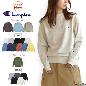 【P3倍/最大16％OFF/2025秋冬新色追加】チャンピオン Championトレーナー スウェット メンズ レディース 裏毛 裏起毛 長袖 男女兼用 プルオーバー ブランド 無地 ゆったり 定番 カジュアル あったか クルーネック ベーシック ワンポイント S M L XL XXL C3-Y035 C3-Y037