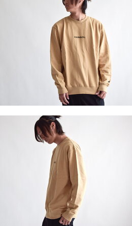 KANGOL/カンゴールKANGOL/スウェット/クルーネック/シンプルトレーナーロゴ刺繍メンズレディース09/29/49ユニセックス男女兼用リンクコーデ8473-7058メンズレディースユニセックスペア半袖ブランドおしゃれかわいいスポーツ綿100%