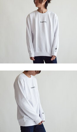 KANGOL/カンゴールKANGOL/スウェット/クルーネック/シンプルトレーナーロゴ刺繍メンズレディース09/29/49ユニセックス男女兼用リンクコーデ8473-7058メンズレディースユニセックスペア半袖ブランドおしゃれかわいいスポーツ綿100%