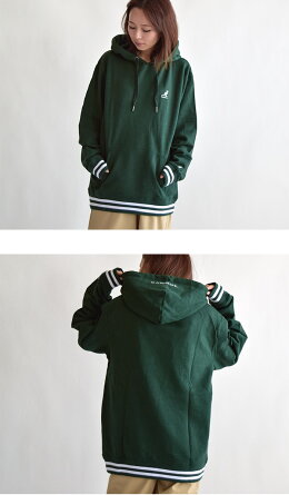 KANGOL/カンゴール/スウェット/リブパーカー/ライン入りシンプルトレーナーロゴ刺繍メンズレディースユニセックス男女兼用リンクコーデ9473-1022メンズレディースユニセックスペア半袖ブランドおしゃれかわいいスポーツ綿100%