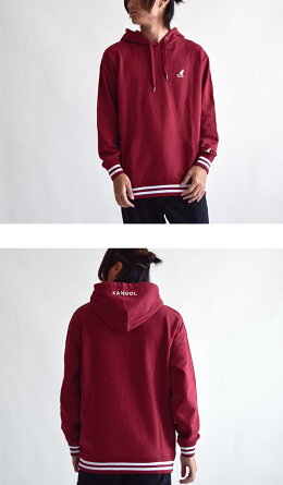 KANGOL/カンゴール/スウェット/リブパーカー/ライン入りシンプルトレーナーロゴ刺繍メンズレディースユニセックス男女兼用リンクコーデ9473-1022メンズレディースユニセックスペア半袖ブランドおしゃれかわいいスポーツ綿100%