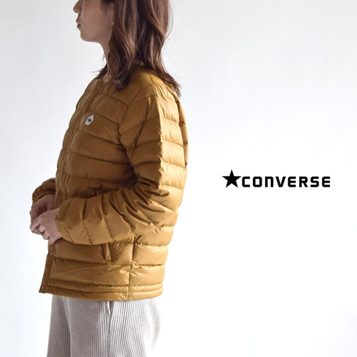 楽天市場 Converse コンバース ナイロンワッペンインナーダウンjk オールスター アウター 羽織 94 0350 レディース 長袖 インナー ブランド おしゃれ かわいい スポーツ ロゴ刺繍 切替 カジュアル ジャケット Piece Life ピースライフ