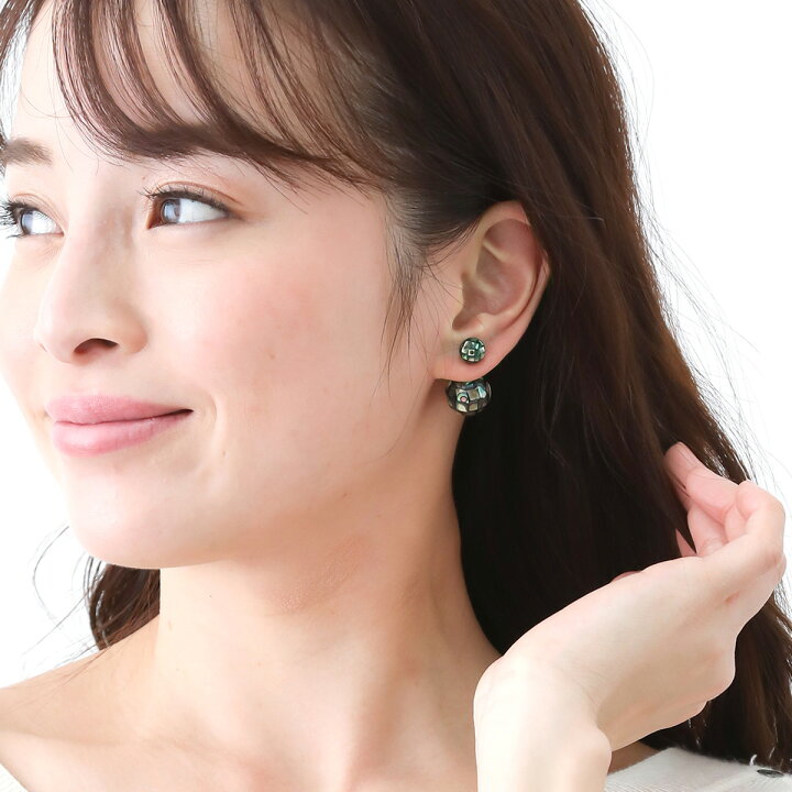 楽天市場 バックキャッチピアス レディース パヴェボール シルバー925製ポスト シェル 金属アレルギー対応 安心 大粒 キラキラ クレイボール 飾りキャッチ 白蝶貝 黒蝶貝 アバロンシェル あわび メール便 送料無料 秋冬 大人気 ピアス イヤリング カラコンpiena