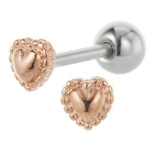 ボディピアス つけっぱなし 18G レディース サージカルステンレス316L ハート ミニ 小さい 極小 シンプル 耳たぶ 軟骨 お肌に優しい 金属アレルギー対応 金アレ オシャレ かわいい 大人可愛い