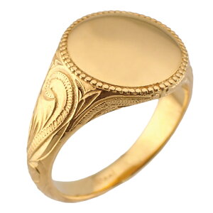 リング レディース メンズ サージカルステンレス316L ハワイアンジュエリー ハワジュ シグネットリング スクロール 波 台座 丸型 ラウンド型 大ぶり ワイド お肌に優しい 金属アレルギー対応