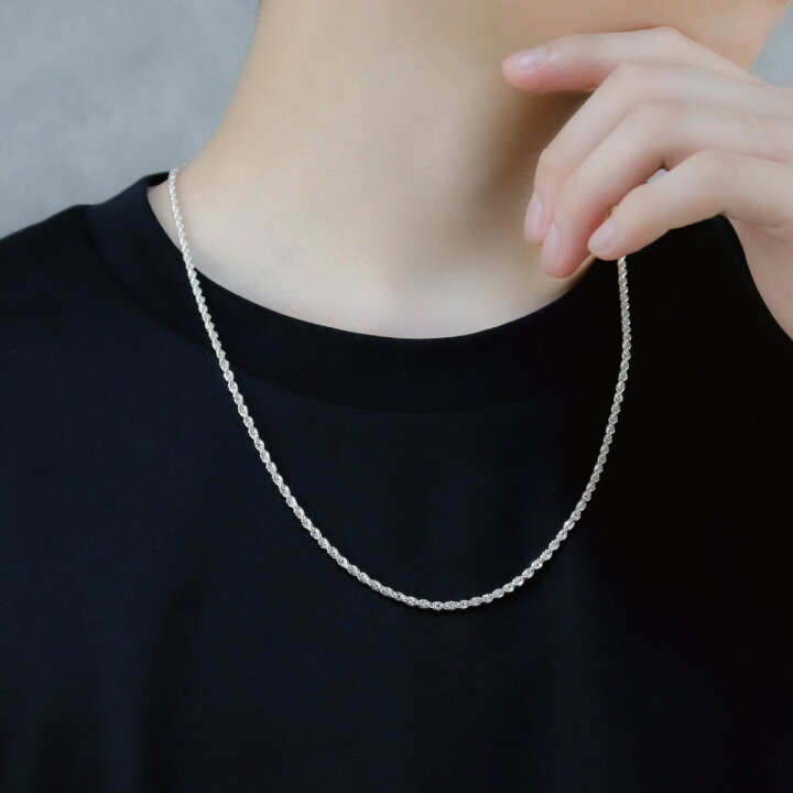 楽天市場】ネックレス チェーン 60cm レディース メンズ シルバー925  