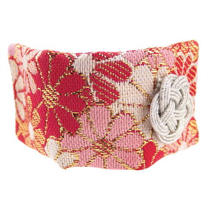 ヘアバレッタ ヘアアクセサリー レディース 日本製 西陣織 金襴 和風 和柄 花柄 フラワー柄 織物 梅結び ヘアアクセ ヘアクリップ 髪飾り 滑り止め 華やか 大人っぽい かわいい オシャレ 結