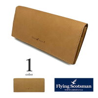 長財布 メンズ 春夏秋冬 ファスナー付き小銭入れ ステッチ 牛革 Flying Scotsmanロゴ ベージュ
