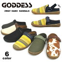クロッグサボサンダル メンズ レディース 春夏秋 ベルト enbridgeインソール 靴 合成繊維 GODDESS 黒