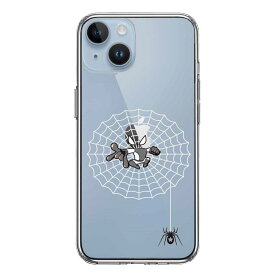 スマホケース メンズ レディース iPhone14Plus 6.7インチ対応 TPU 側面ソフト 背面ハード スパイダーマンとAppleロゴ クリア アイフォン アイホン カバー 透明 アイフォン アイホン カバー 透明 スマフォケース
