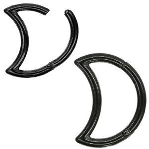 【P5倍★10/25 23:59まで】【ワンタッチで装着】かわいい ボディピアス Soeur de Nana 18G 16G 三日月モチーフのネオクレッセントムーンセグメントリング 軟骨ピアス ヘリックス 【30日間お試し期間