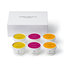 ピエール マルコリーニ 公式 グラス＆ソルベ3種 6個入 お中元 スイーツ ソルベ パッションフルーツ ラズベリー マンゴ ギフト 詰め合わせ