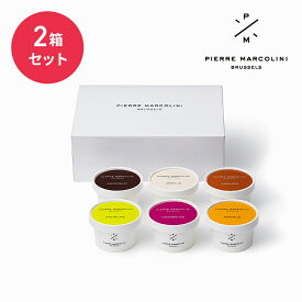ピエール マルコリーニ 公式 グラス＆ソルベ 6個入り 2セット 母の日 スイーツ アイスクリーム シャーベット チョコレ ート フルーツ ピスタチオ ギフト 詰め合わせ