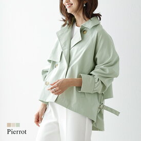 楽天市場 トレンチコート ショート レディースファッション の通販