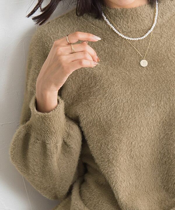 楽天市場 シャギーハイネックバルーン袖ニット ニット シャギー ハイネック バルーン袖 長袖 トップス ふんわり ゆったり グレー 白 モカ 体型カバー 上品 きれいめ 秋 レディース ピエロ Pierrot Pierrot ピエロ