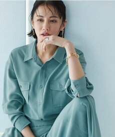 【RASW】リネンライクシャツ ☆ シャツ リネンライク セットアップ可 羽織り 長袖 オフィス カジュアル レディース ピエロ pierrot 送料無料