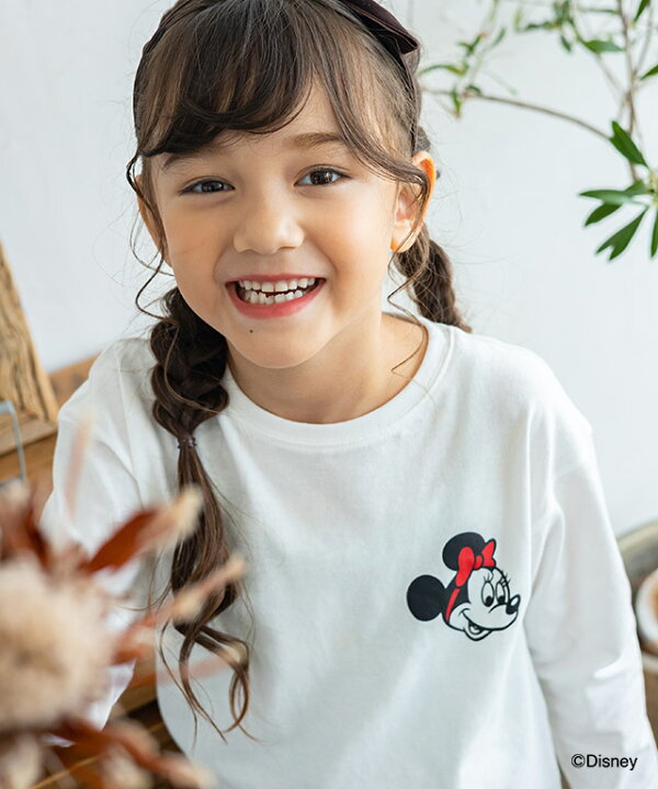 楽天市場 送料無料 Lulpini Kids Disney Collection コットンロングスリーブtシャツ Tシャツ ディズニー Disney ミッキー ミニー 綿100 長袖 子供服 キッズ ユニセックス 100cm 110cm 1cm ルルピーニ ピエロ Pierrot Pierrot ピエロ