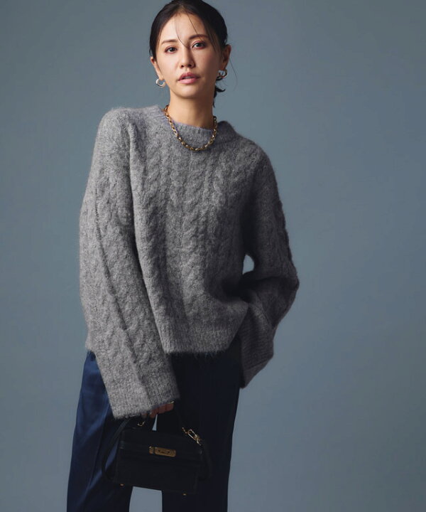 楽天市場】【全品10％OFFクーポン！】[RASW] モヘア混ワイドスリーブ 
