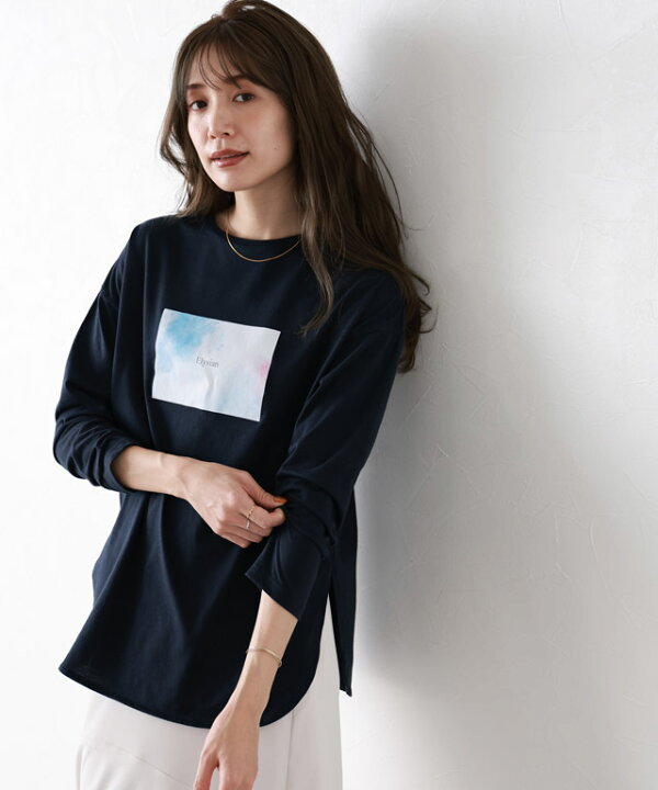 楽天市場】アートプリントロンT ☆ Tシャツ ロンT 長袖Tシャツ 2way 