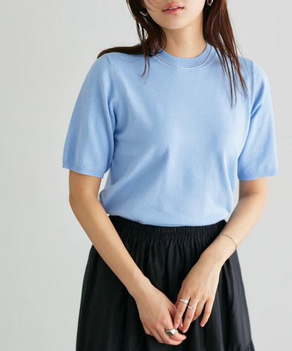 楽天市場】【送料無料】半袖 ニット ☆ UVカット 洗えるニット サマー  