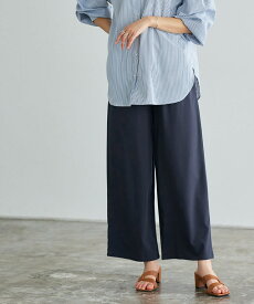 【3/10〜全品10％OFFクーポン】ストレッチツイルワイドパンツ ☆ ストレッチパンツ パンツ ストレッチ ゆったり リラックス ワイド 小さいサイズ 低身長サイズ 夏 きれいめ ワイドパンツ レディース ピエロ 【Pierrot】 送料無料