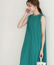 ≪7h限定SALE★2,090円×送料無料≫【最新作！】タックスリーブロングワンピース ☆ ワンピース ロング ノースリーブ ノースリ レーヨン混 ふんわり 上品 レディース 夏 ピエロ 【Pierrot】