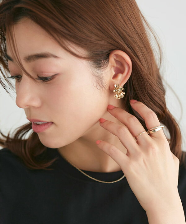 楽天市場】フラワーフープピアス ☆ ピアス フープ フラワー 花びら 