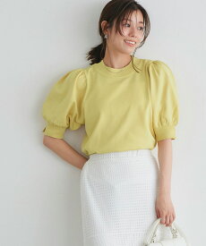 ≪アウトレット≫【返品不可】ウォッシャブル袖ボリュームニット ☆ ニット ウォッシャブル パフ袖 洗えるニット ポリエステル100％ 着映え トレンド お手入れ簡単 サマーニット シンプル ピエロ 【Pierrot】