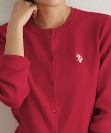 ≪当日発送≫ U.S.POLO ASSN. ニットカーディガン ☆ U.S.POLO ASSN. カーディガン レディース ニット 刺繍 ワンポイント ゆとり ボリューム袖 女性らしさ シンプル もちっと感 ピエロ Pierrot 送料無料