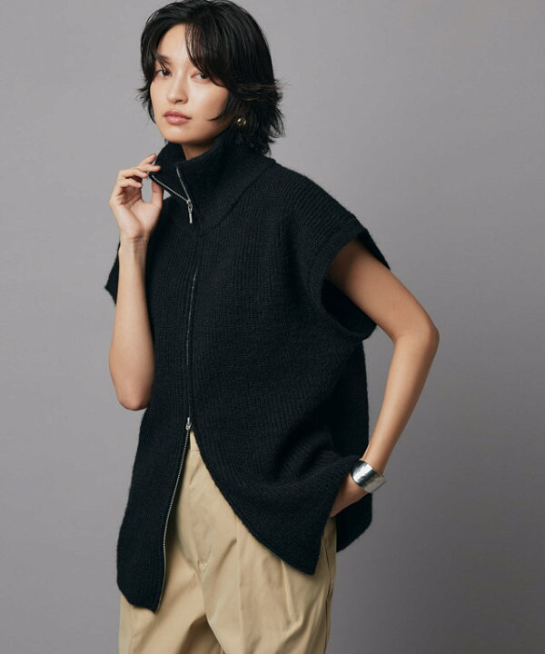 楽天市場】【送料無料】[RASW]ダブルジップハイネックニットベスト  