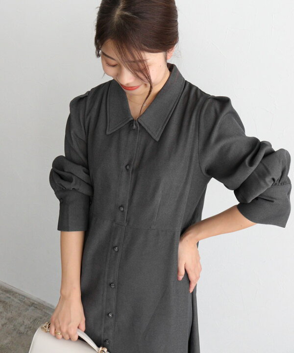 楽天市場】【決算SALE！】【送料無料】襟付きクルミボタンフレア  