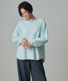 【3/10〜全品10％OFFクーポン】≪冬SALE！≫[RASW]アルパカ混ボートネックニット ☆ ニット セーター アルパカ混 ボートネック 暖かい 上品 きれいめ ネイビー グレー レディース ピエロ 送料無料