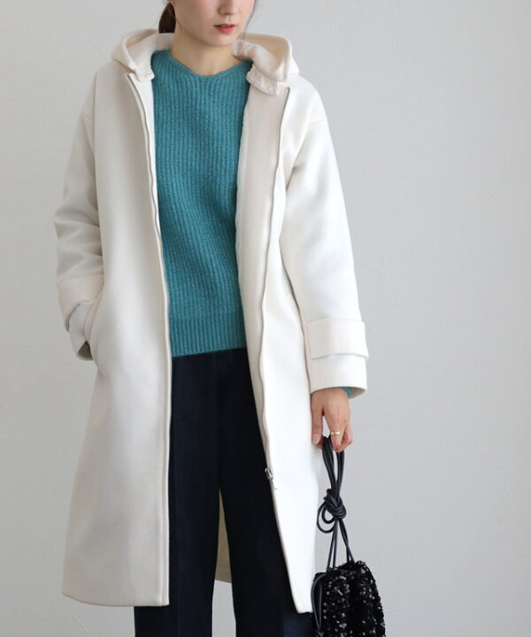 楽天市場】【送料無料】メルトンフード付きコート ☆ コート  