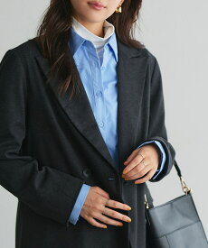 【3/10〜全品10％OFFクーポン】≪冬SALE！≫2丈から選べる綿100％シャツ ☆ シャツ 綿100％ コットン100％ ロング丈 ミドル丈 ベーシック オフィス レディース Pierrot ピエロ