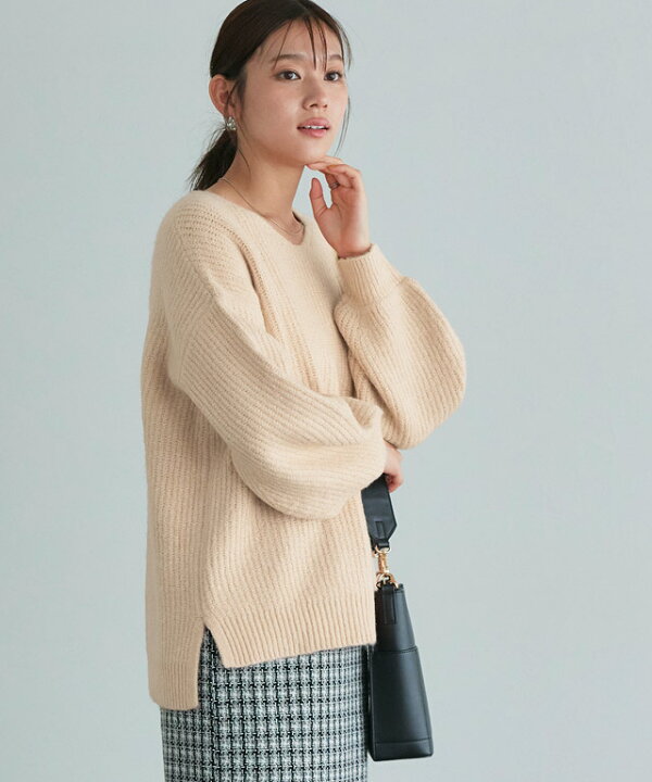 楽天市場】選べるふんわりウォッシャブルボリューム袖ニット ☆ 秋  