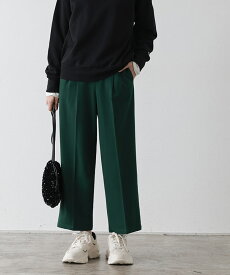 ≪最終SALE！≫裏微起毛タックパンツ ☆ パンツ レディース タック 裏微起毛 あったか レーヨン混 スクワラン加工 トレンド 体型カバー ウエストゴム ピエロ oc_b
