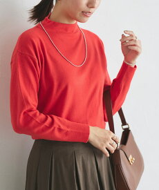 ≪最終SALE！≫【返品交換不可】ハイネックシンプルニット ☆ ニット レディース ハイネック シンプル トップス 長袖 ふわふわ 着回し 上品 キレカジ 秋 ピエロ