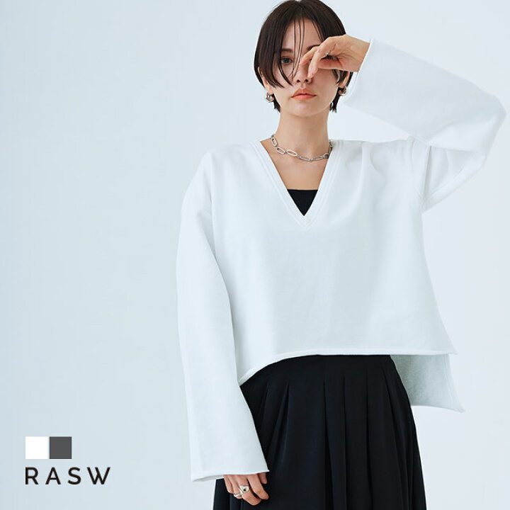 楽天市場】【送料無料】[RASW]ディープVネックスウェットプルオーバー 