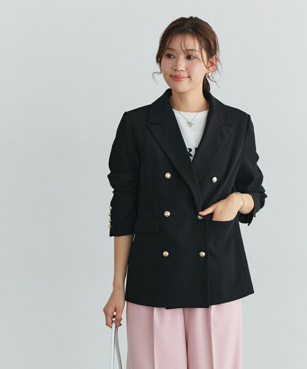 楽天市場】【送料無料】ダブルボタンテーラードジャケット  